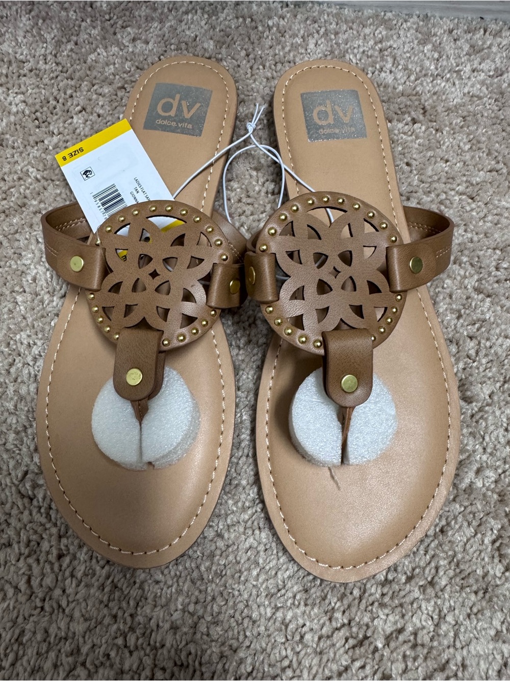 Dv Dolce Vita Flat Gionna Sandals Size 8